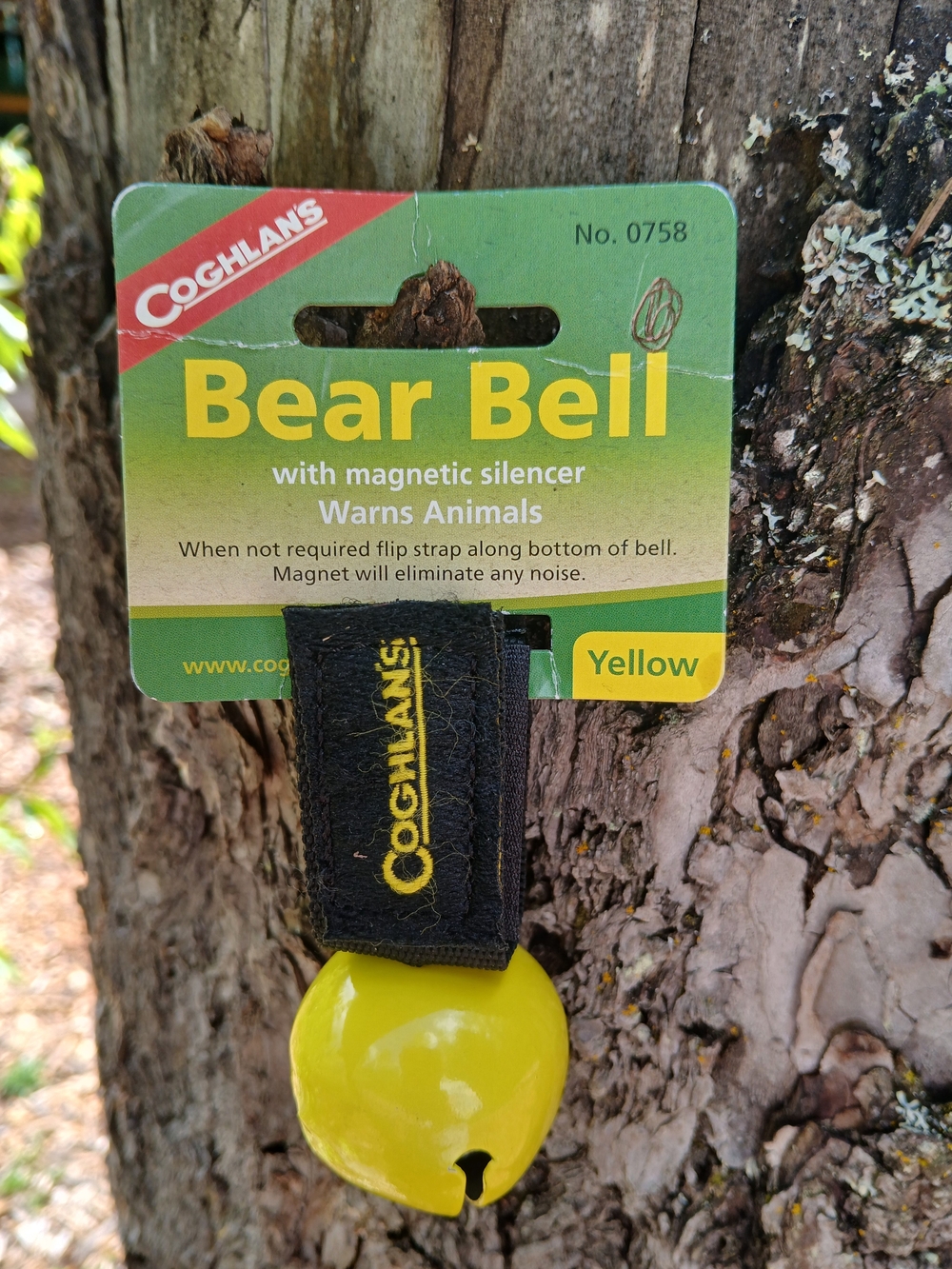 Coghlan's Yellow Bear Bell with Magnetic Silencer